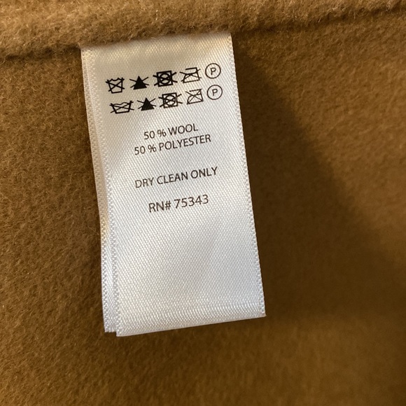 ๐ฅ๐๐ HOST PIC ๐๐๐ฅJoie Wool Trench Coat SZ Med Tan color 1 button closure - Picture 9 of 17